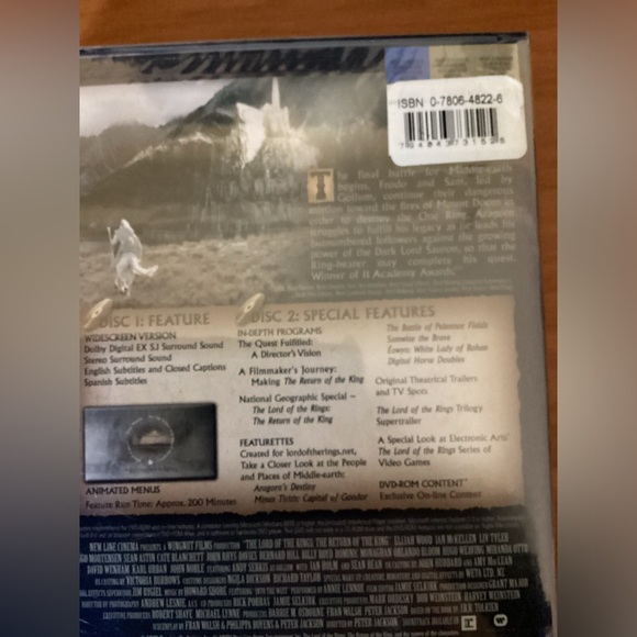 The Lord of the Rings The Return of the King New DVD Fantasy Sci-fi - Picture 5 of 5